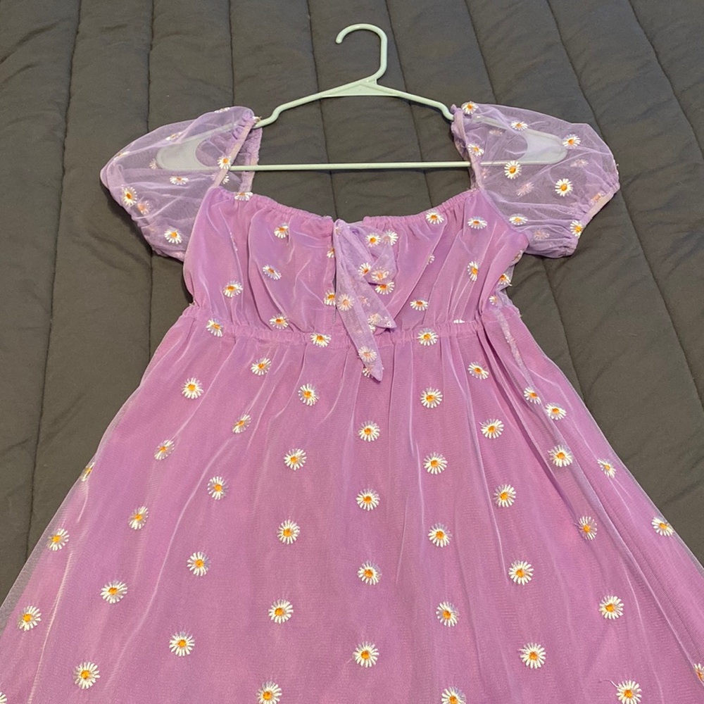 Purple sunflower dress